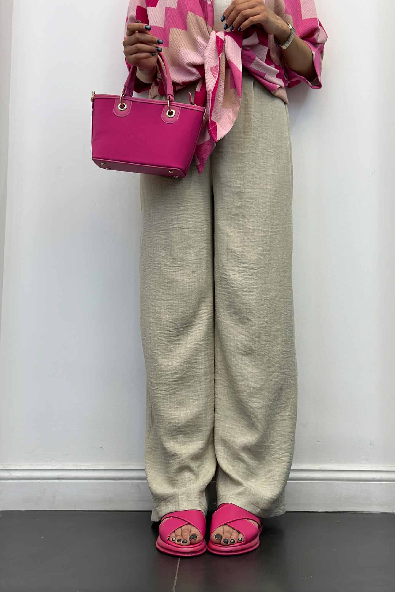 شلوار شانتون کمر کش XL