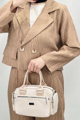 ست کت کراپ شلوار مام کلیشه