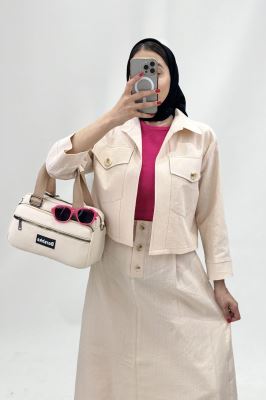 ست کت و دامن دو جیب تیتانیک