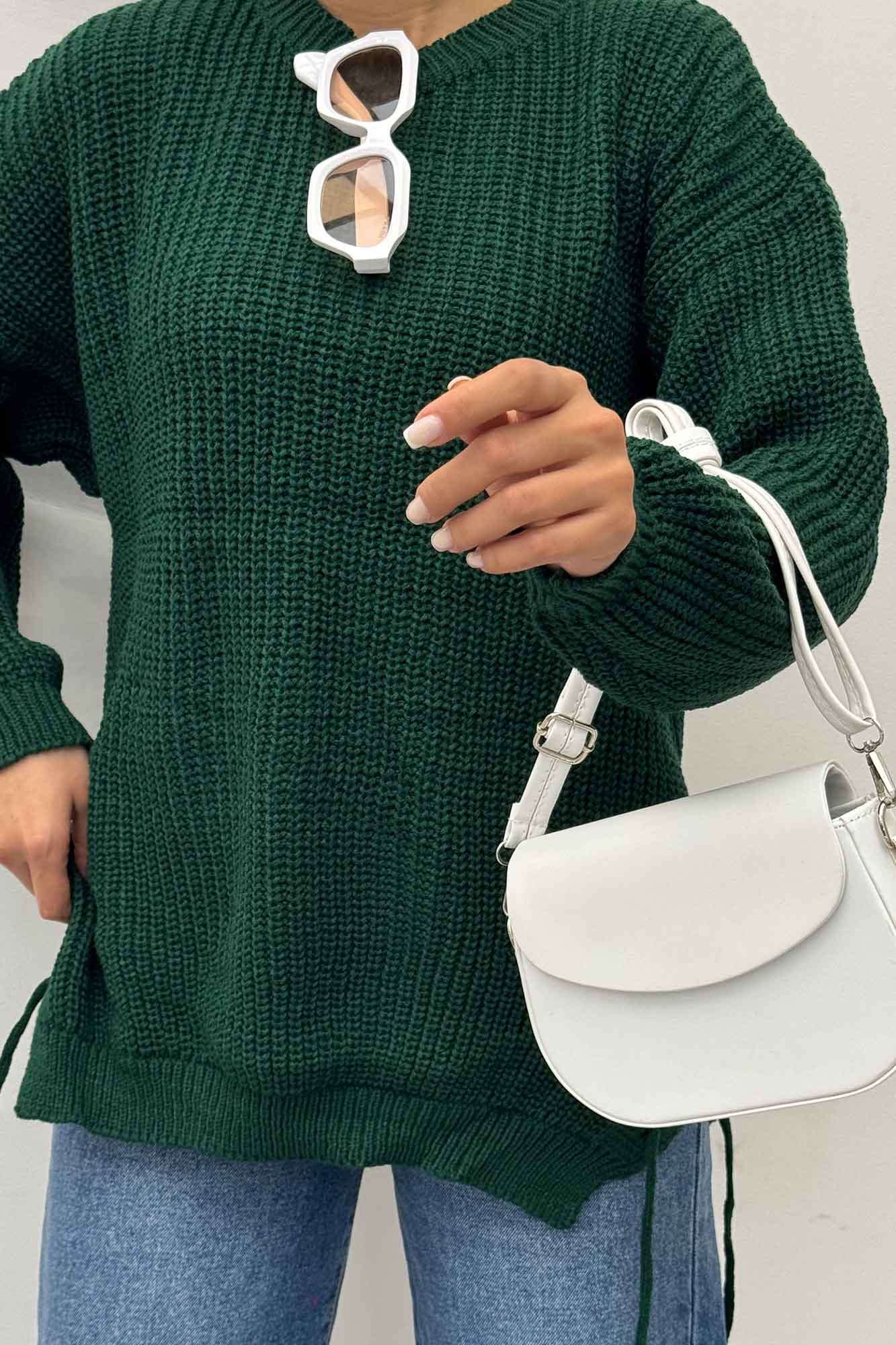 بلوز یقه گرد بغل بند