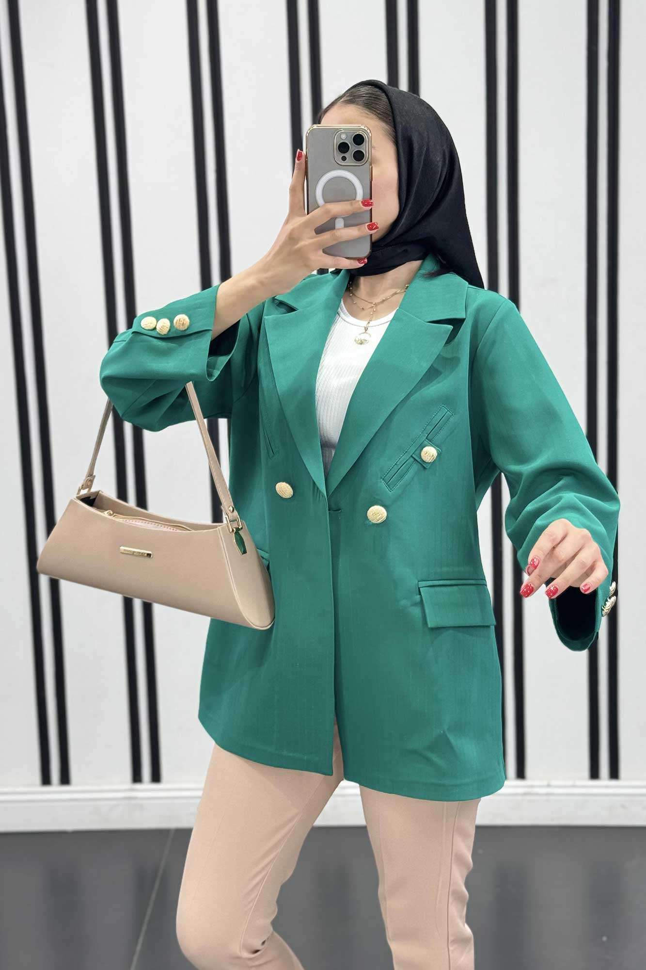 کت مازراتی لمه دار جیب نما فیلتو طهورا