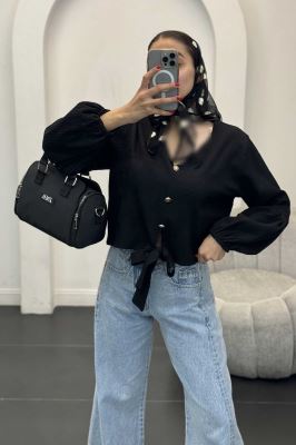 شومیز السا یقه هفت پایین گره