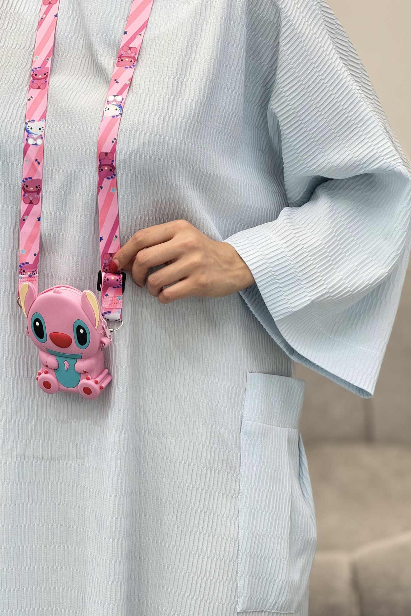 مانتو کفتان السا بغل جیب پایین چاکدار