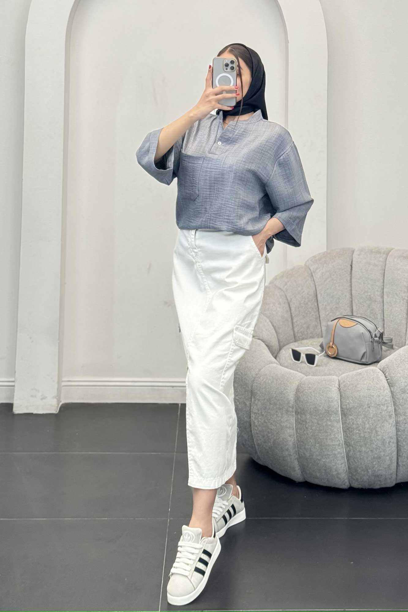 شومیز شانتون تک جیب R