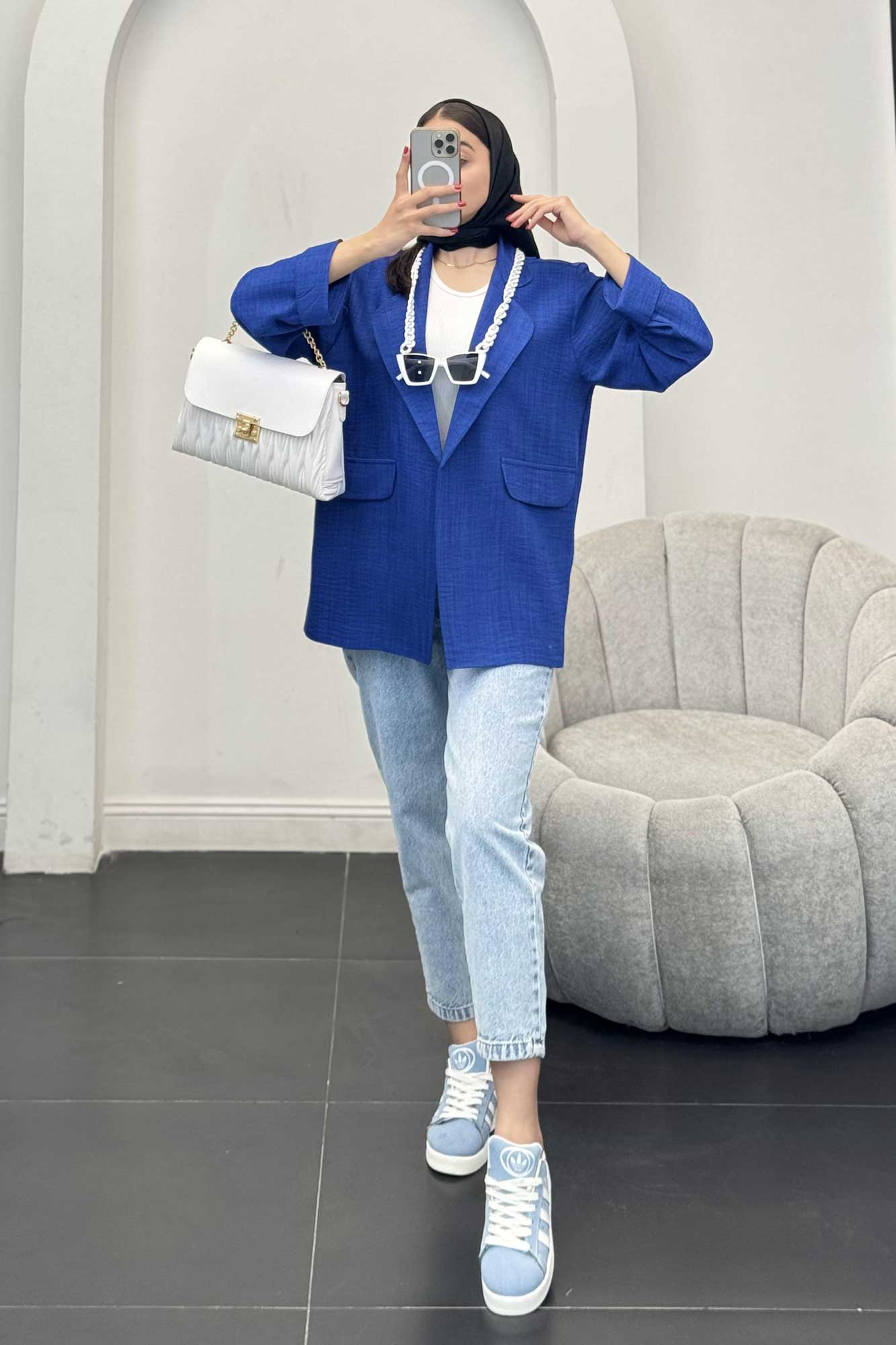 مانتو شانتون یقه ب ب