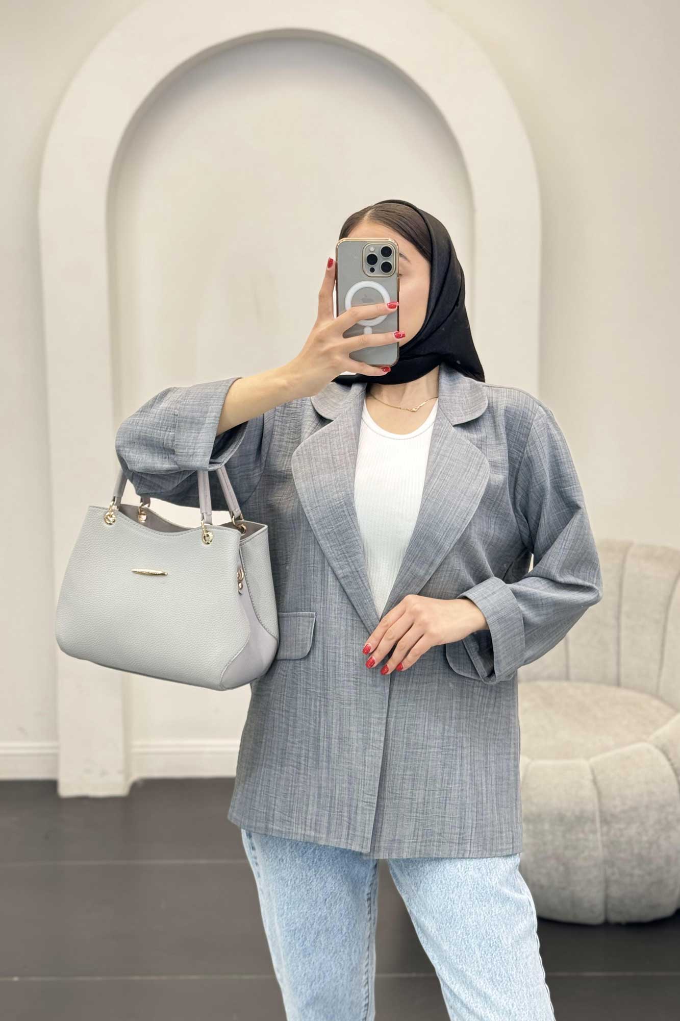 مانتو شانتون یقه ب ب