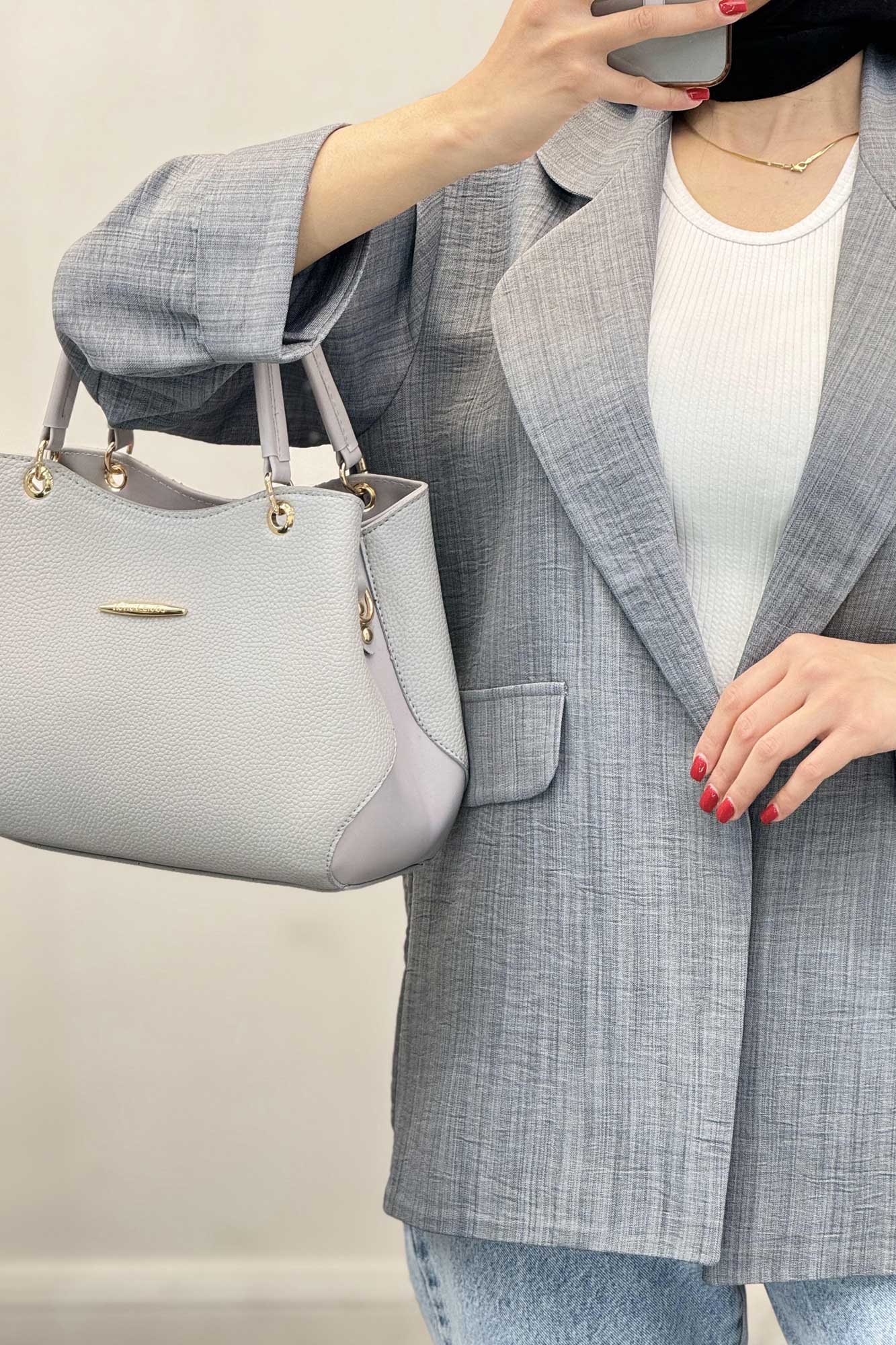 مانتو شانتون یقه ب ب