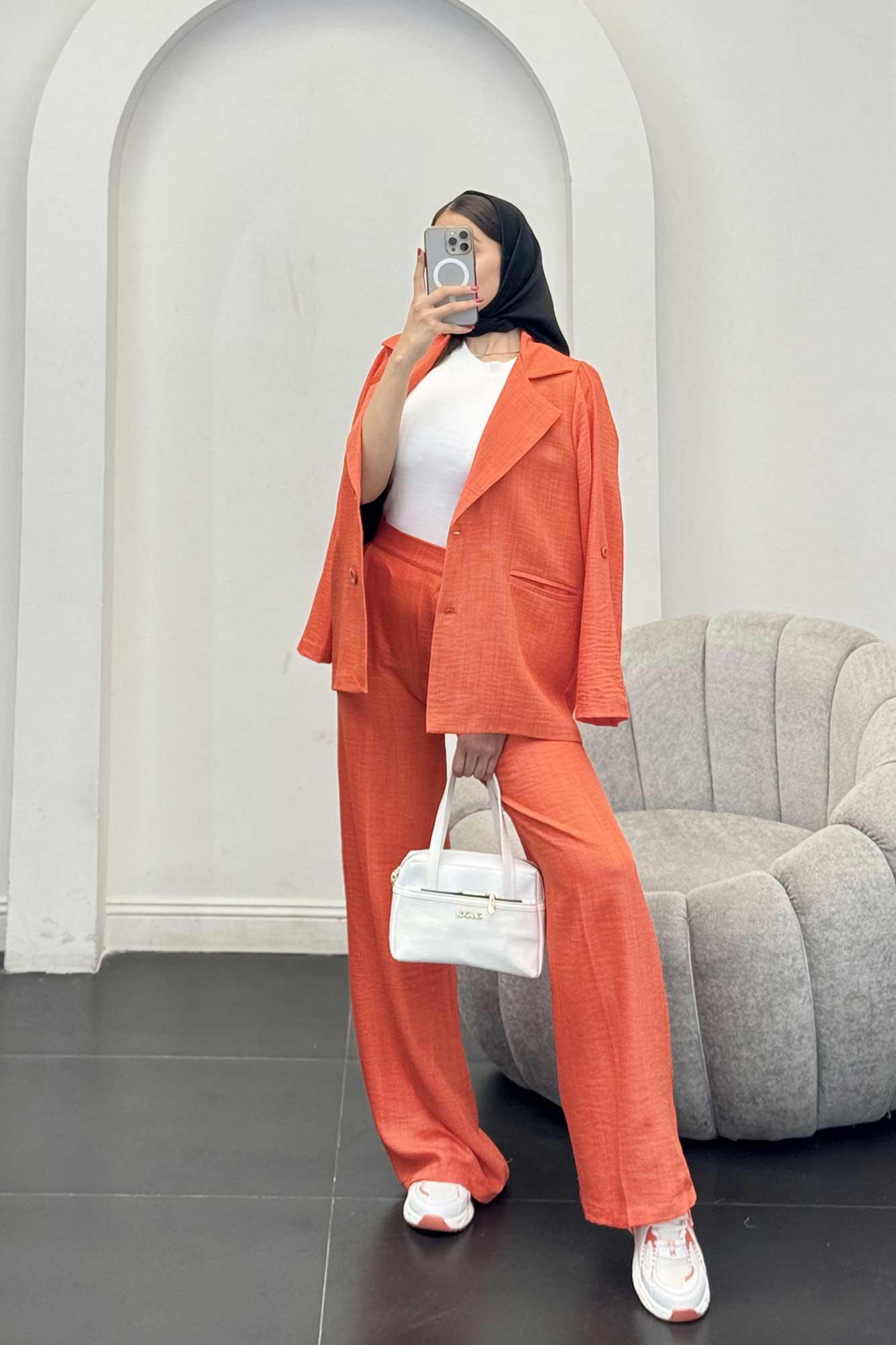 ست کت و شلوار شانتون دو دکمه رایسا