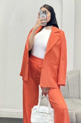 ست کت و شلوار شانتون دو دکمه رایسا