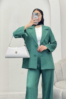 ست کت و شلوار شانتون دو دکمه رایسا