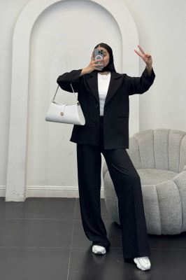 ست کت و شلوار شانتون دو دکمه رایسا