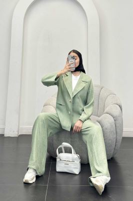 ست کت و شلوار شانتون دو دکمه رایسا