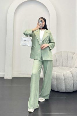 ست کت و شلوار شانتون دو دکمه رایسا