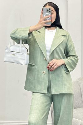 ست کت و شلوار شانتون دو دکمه رایسا