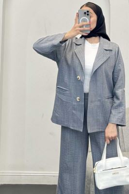 ست کت و شلوار شانتون دو دکمه رایسا