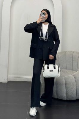 ست کت و شلوار شانتون جیب پاکتی زالینس