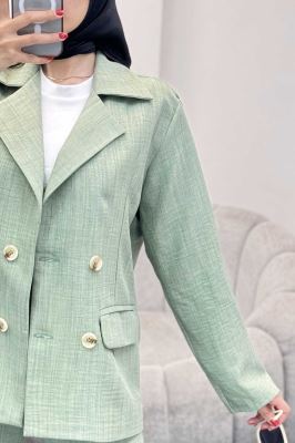 ست کت و شلوار شانتون جیب پاکتی زالینس