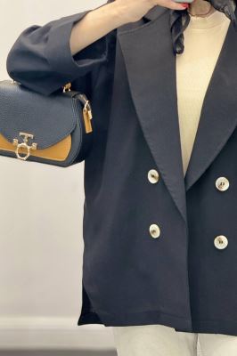 کت لینن آستین پاکتی بغل چاکدار نهال