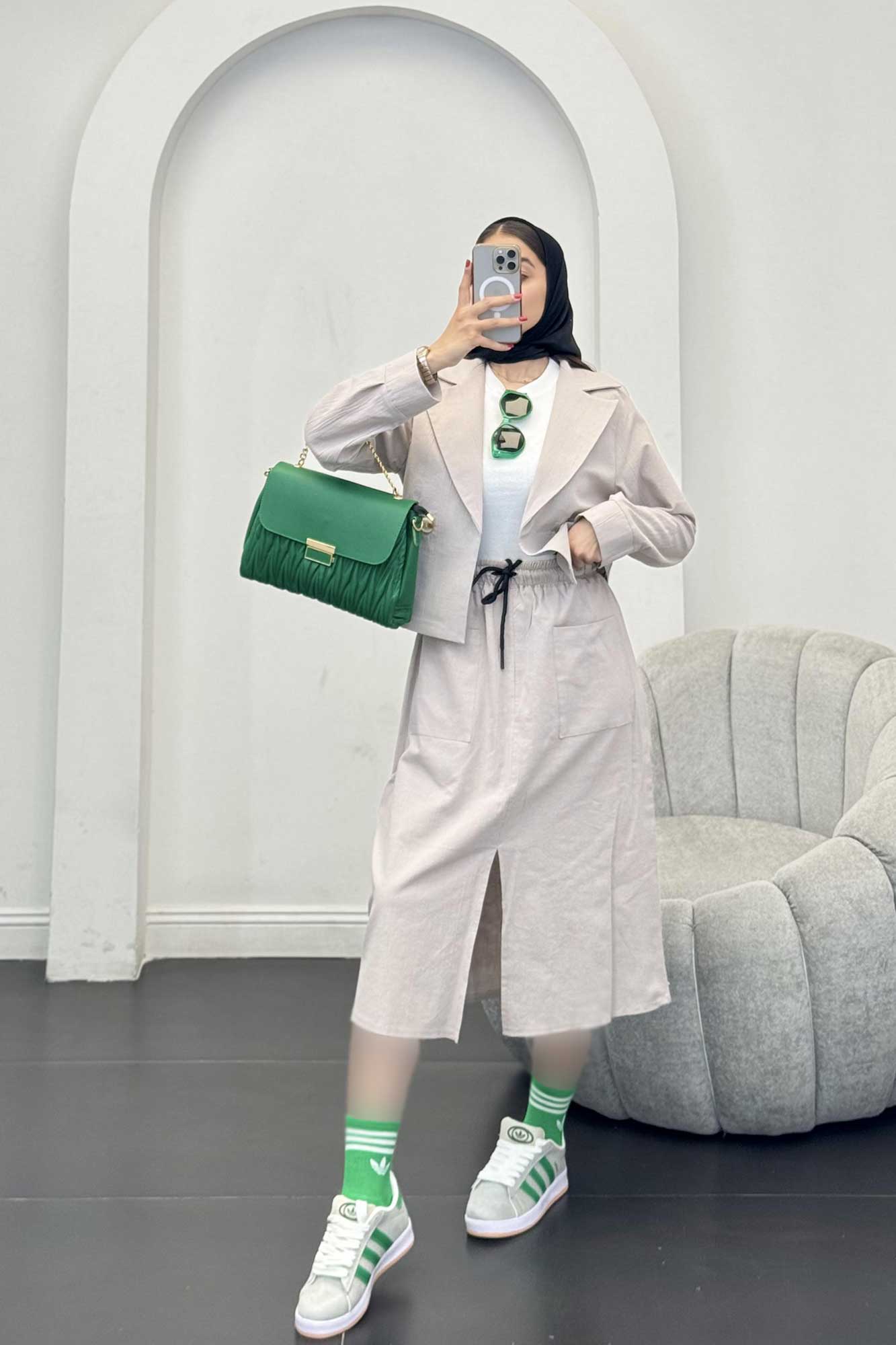 ست کت و دامن کوتاه تیتانیک