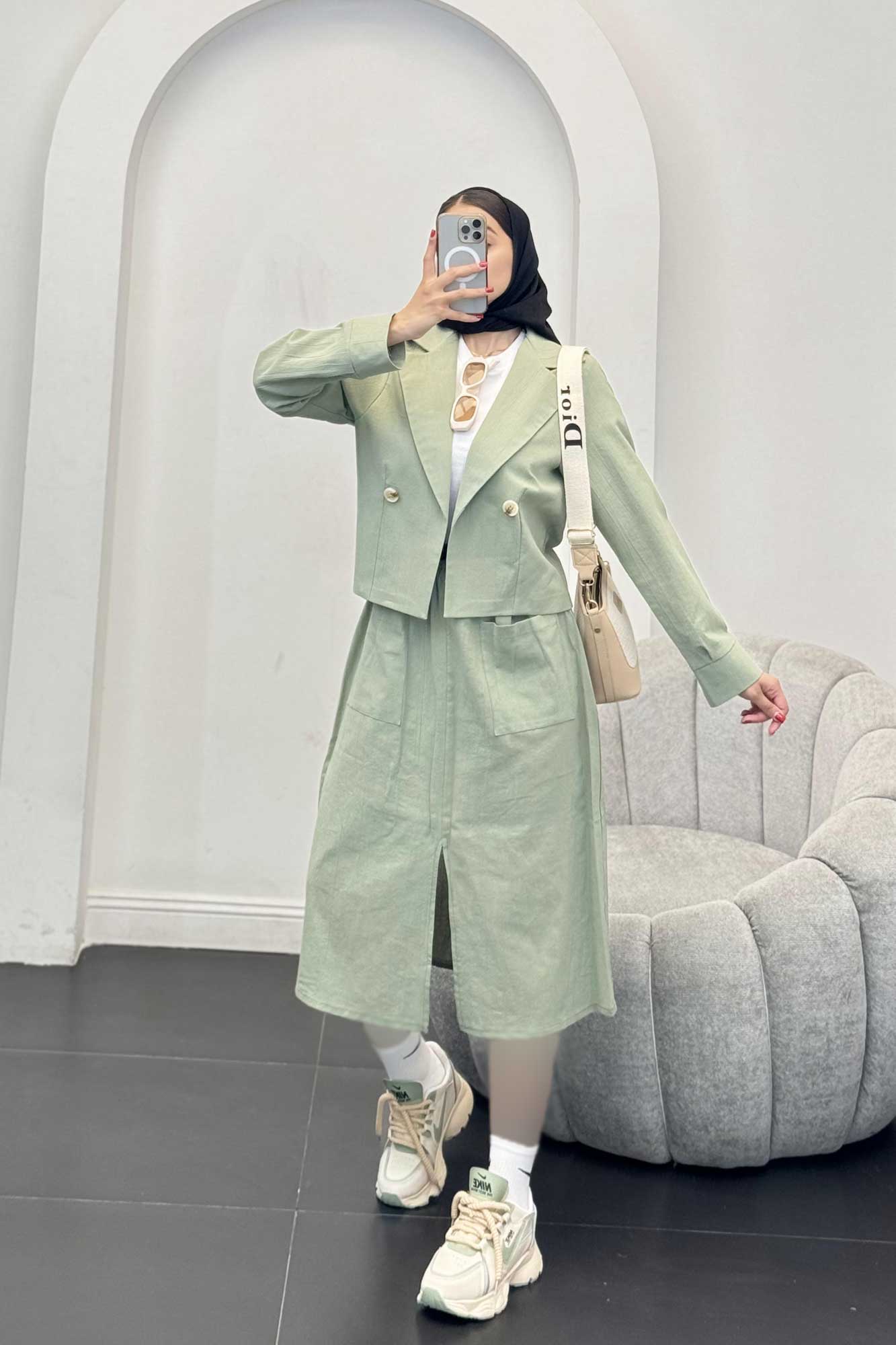 ست کت و دامن کوتاه تیتانیک