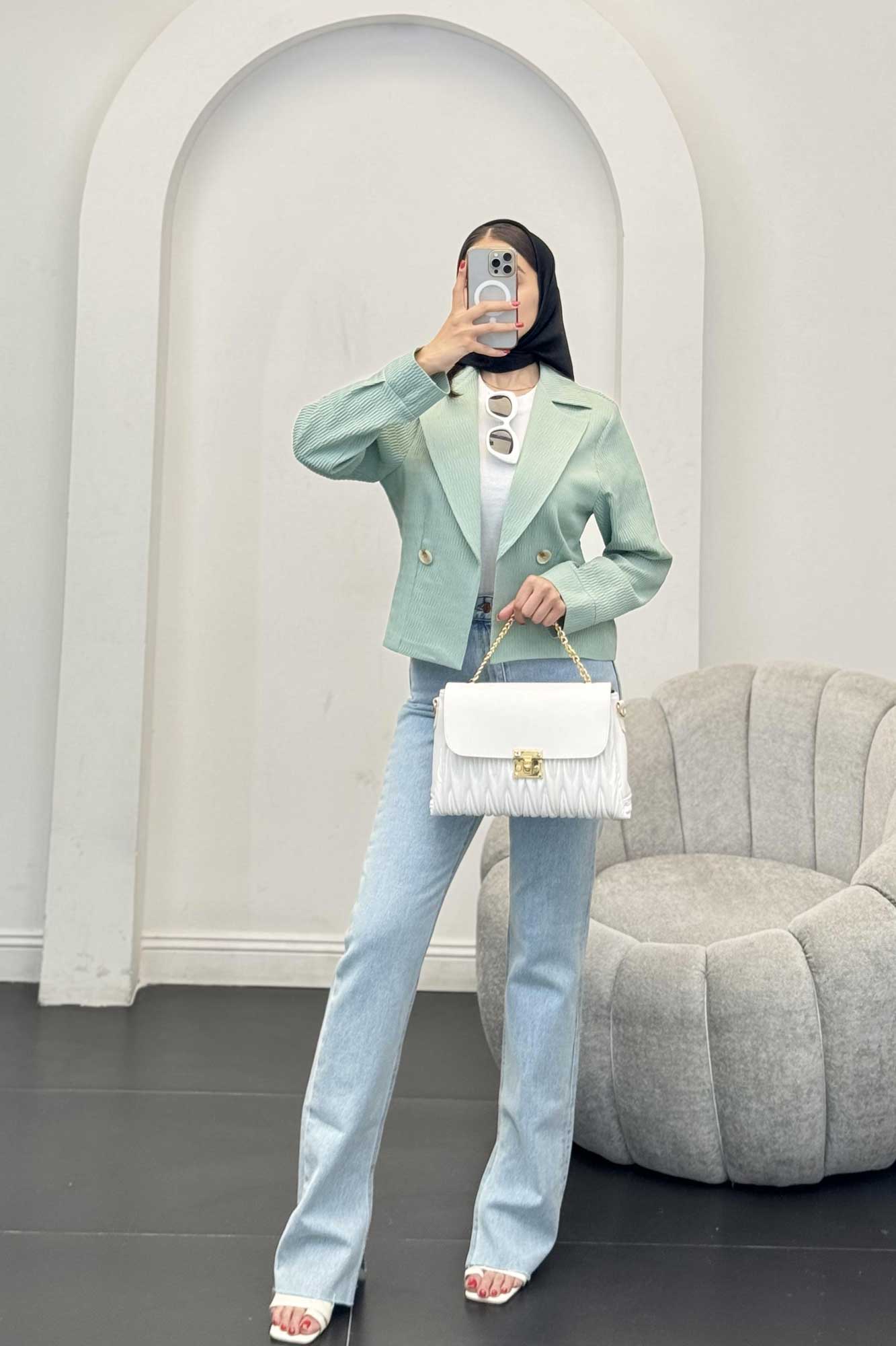 کت تک یقه انگلیسی السا