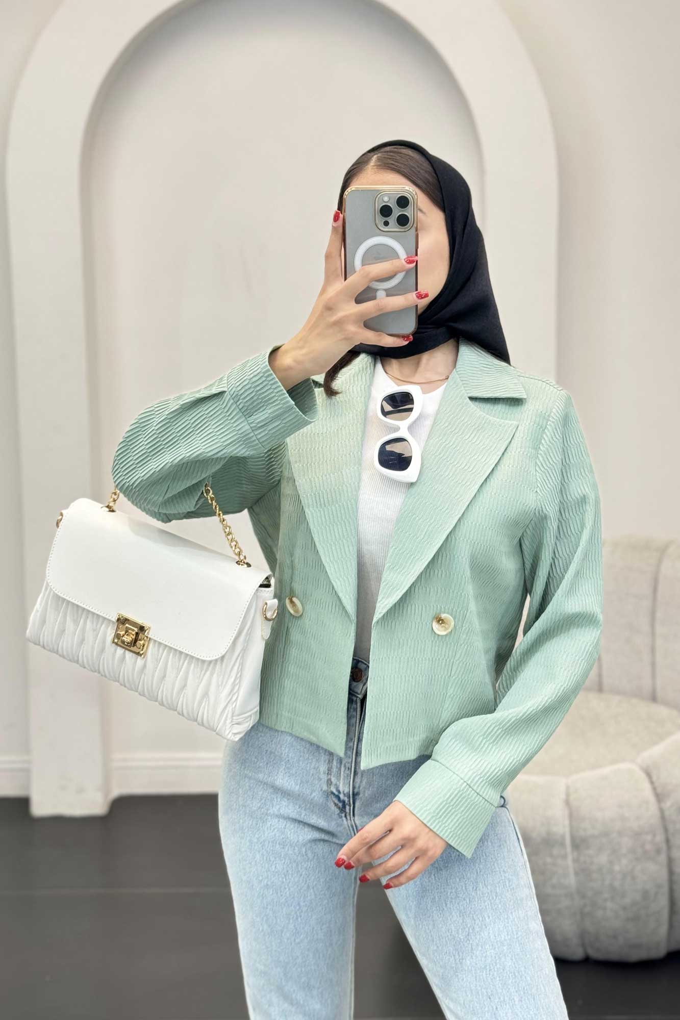 کت تک یقه انگلیسی السا