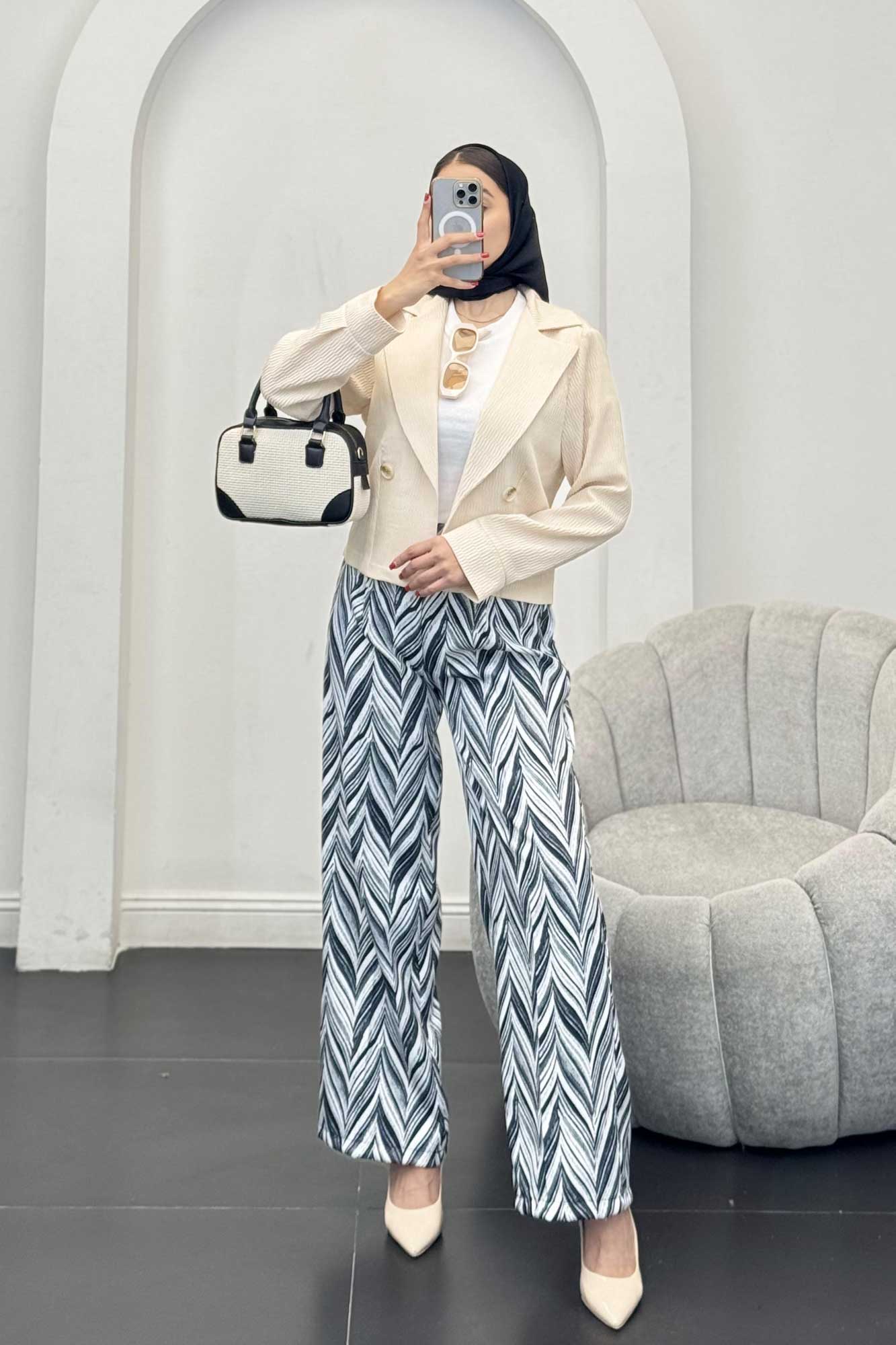 کت تک یقه انگلیسی السا