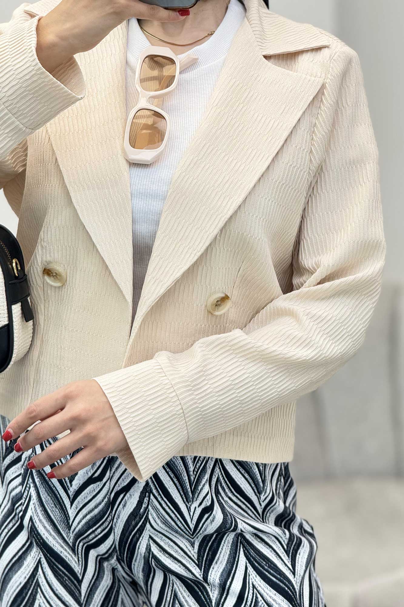 کت تک یقه انگلیسی السا