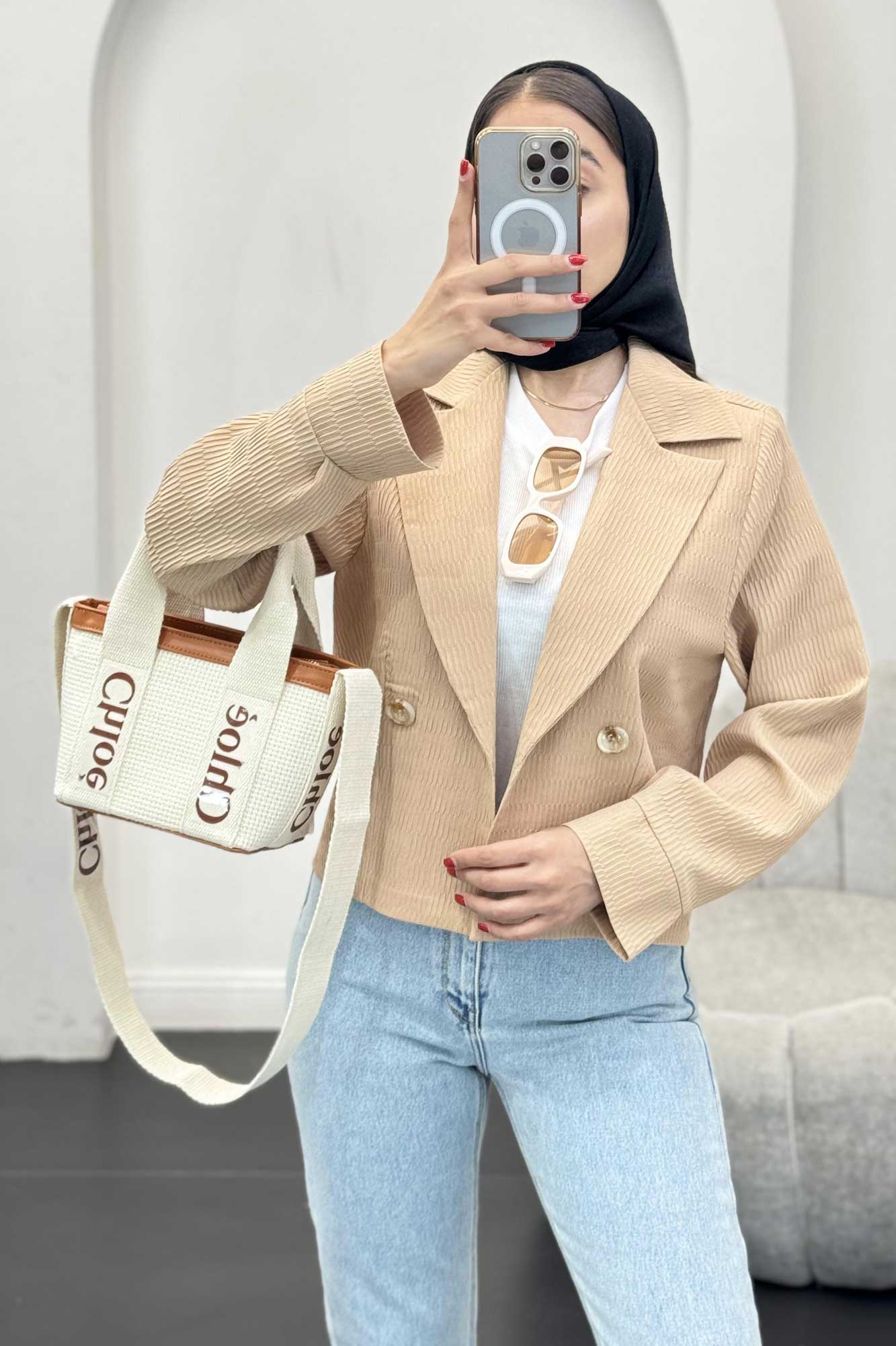 کت تک یقه انگلیسی السا