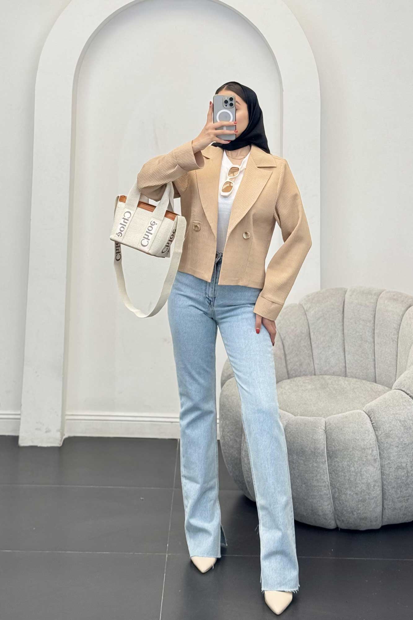 کت تک یقه انگلیسی السا