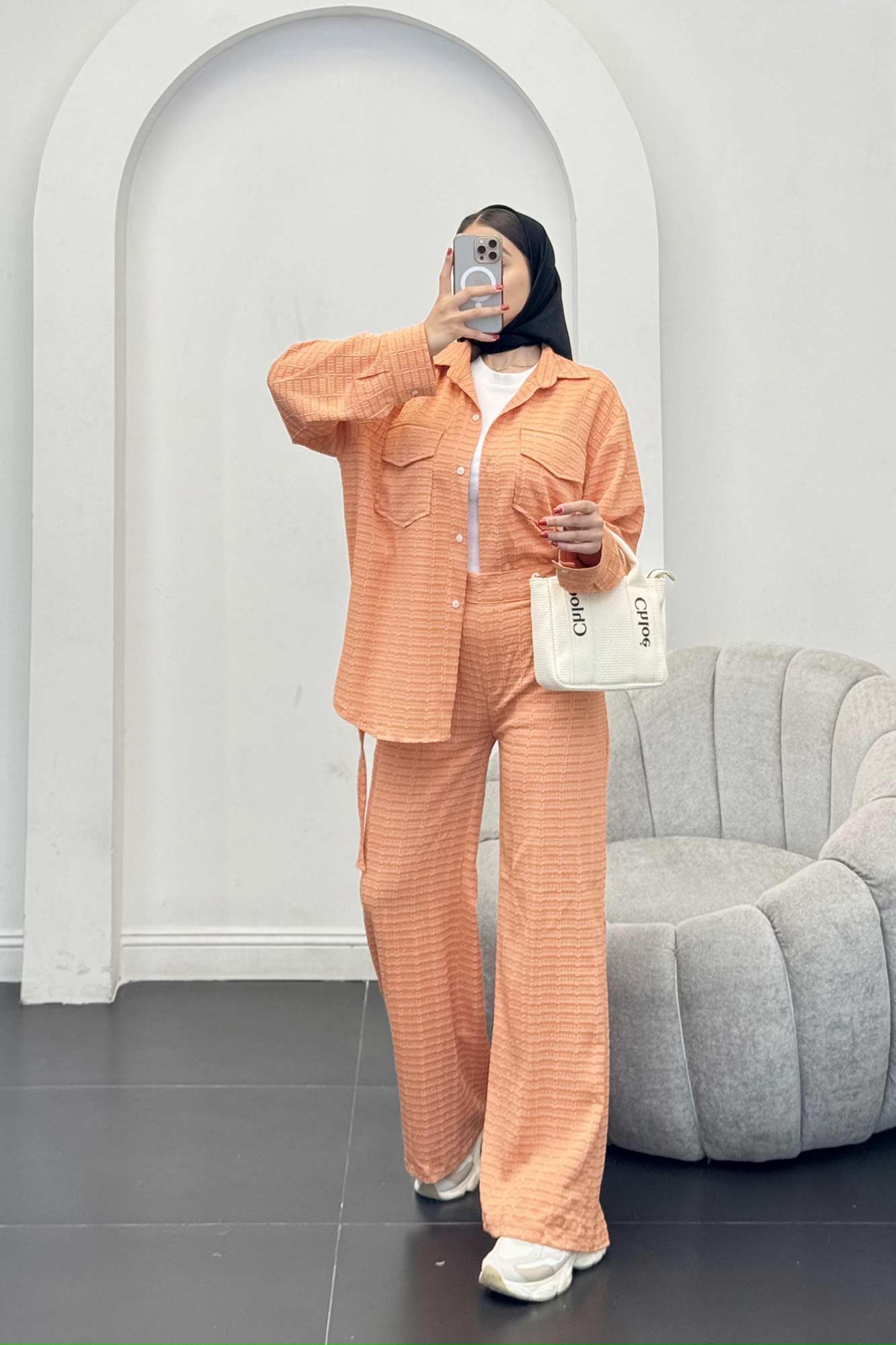 ست شومیز و شلوار بغل بنددار نوا