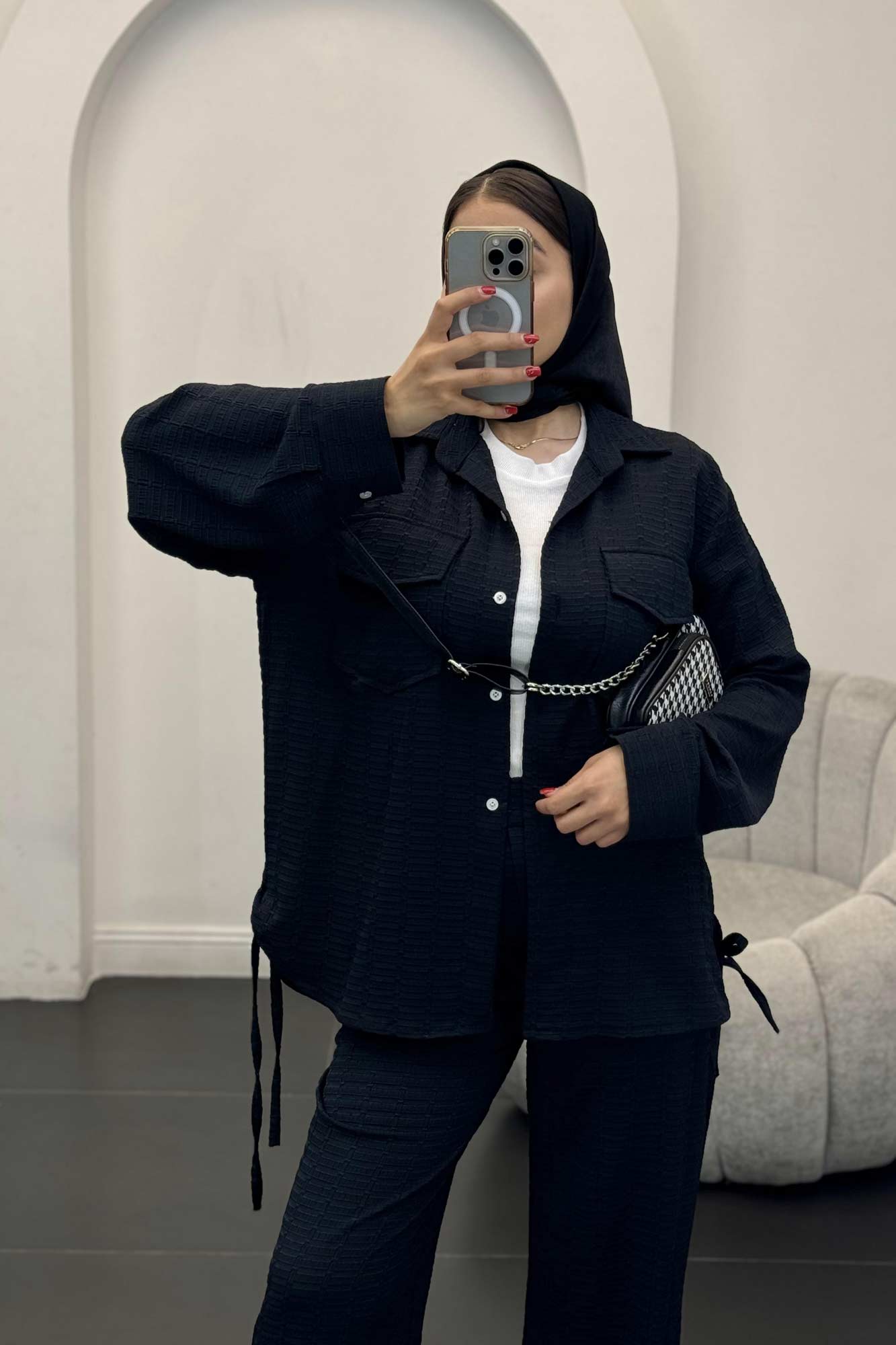 ست شومیز و شلوار بغل بنددار نوا