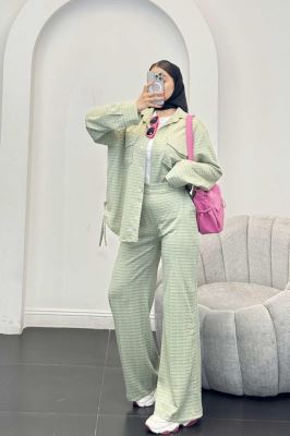 ست شومیز و شلوار بغل بنددار نوا