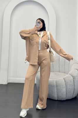 ست شومیز و شلوار بغل بنددار نوا