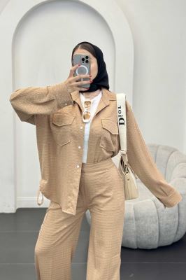 ست شومیز و شلوار بغل بنددار نوا