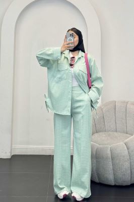 ست شومیز و شلوار بغل بنددار نوا