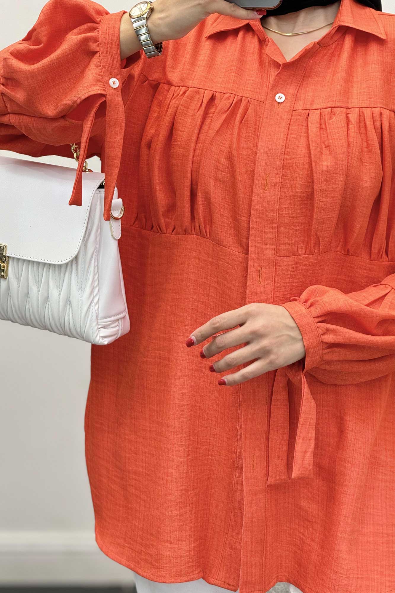 پیراهن جلوچین دار شانتون R