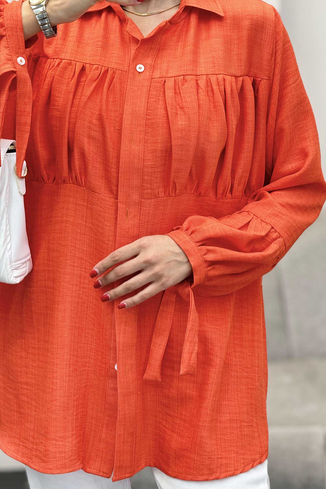 پیراهن جلوچین دار شانتون R