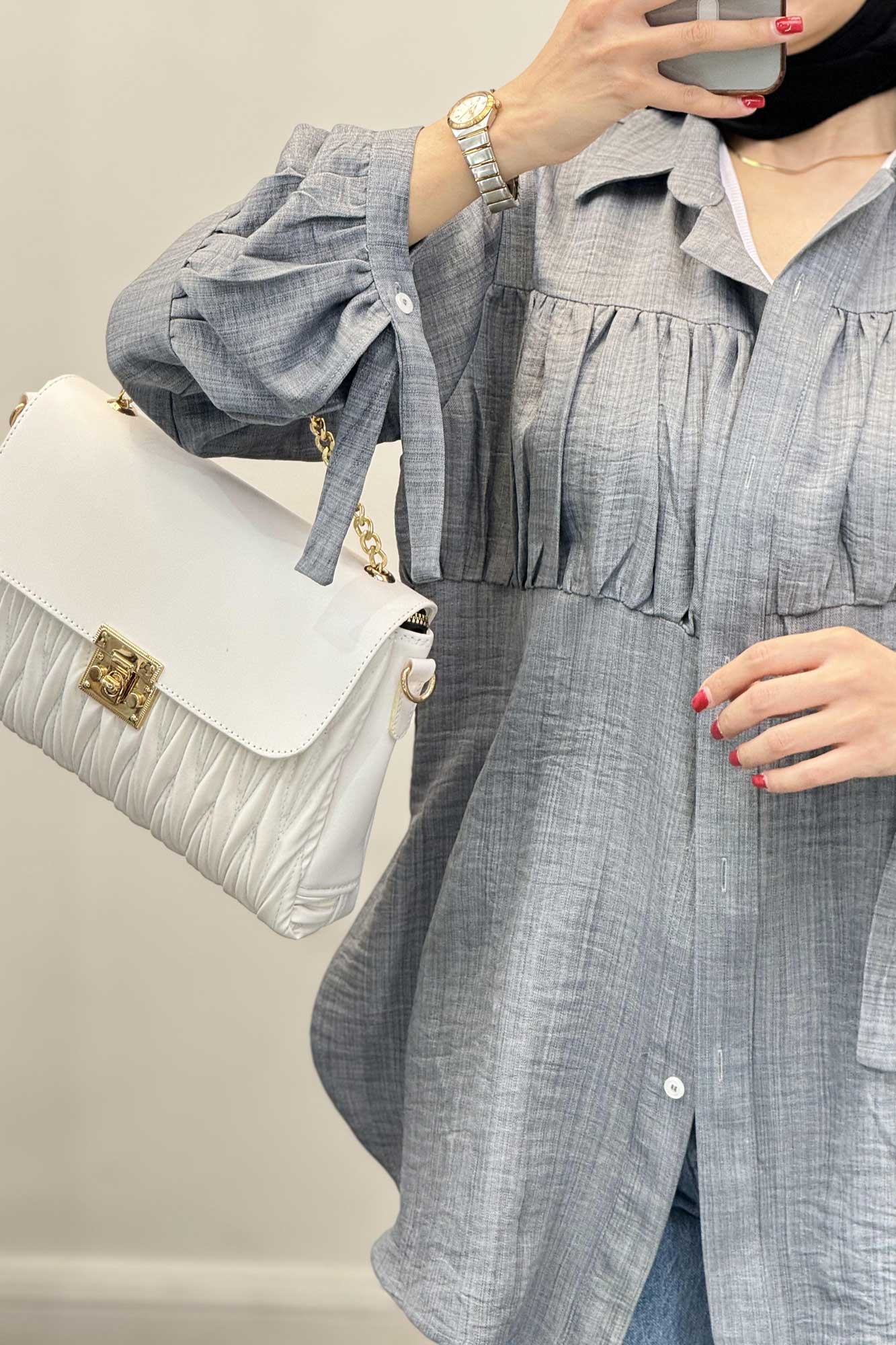 پیراهن جلوچین دار شانتون R