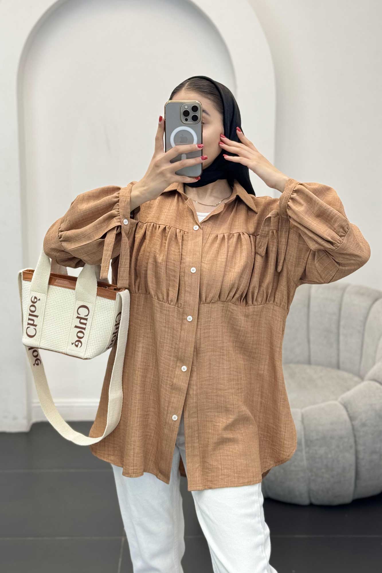 پیراهن جلوچین دار شانتون R