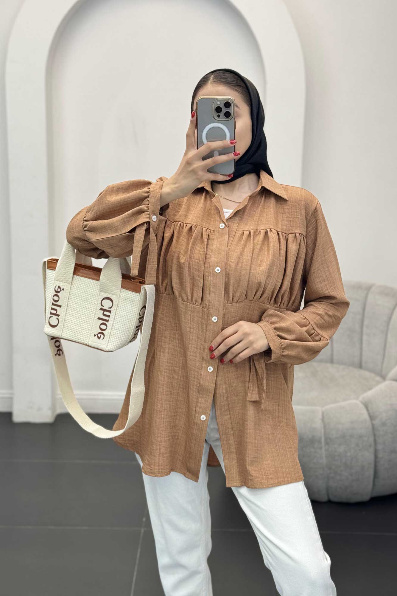 پیراهن جلوچین دار شانتون R