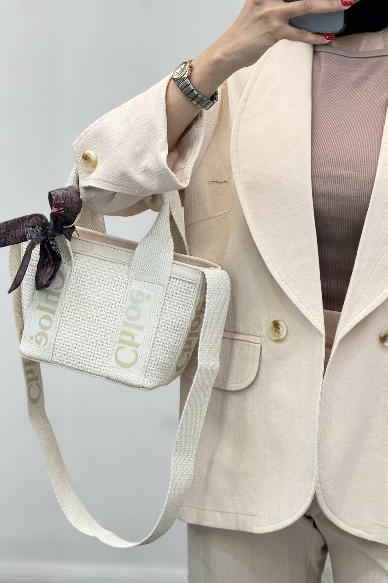 ست کت و شلوار یقه آرشال شکوفه