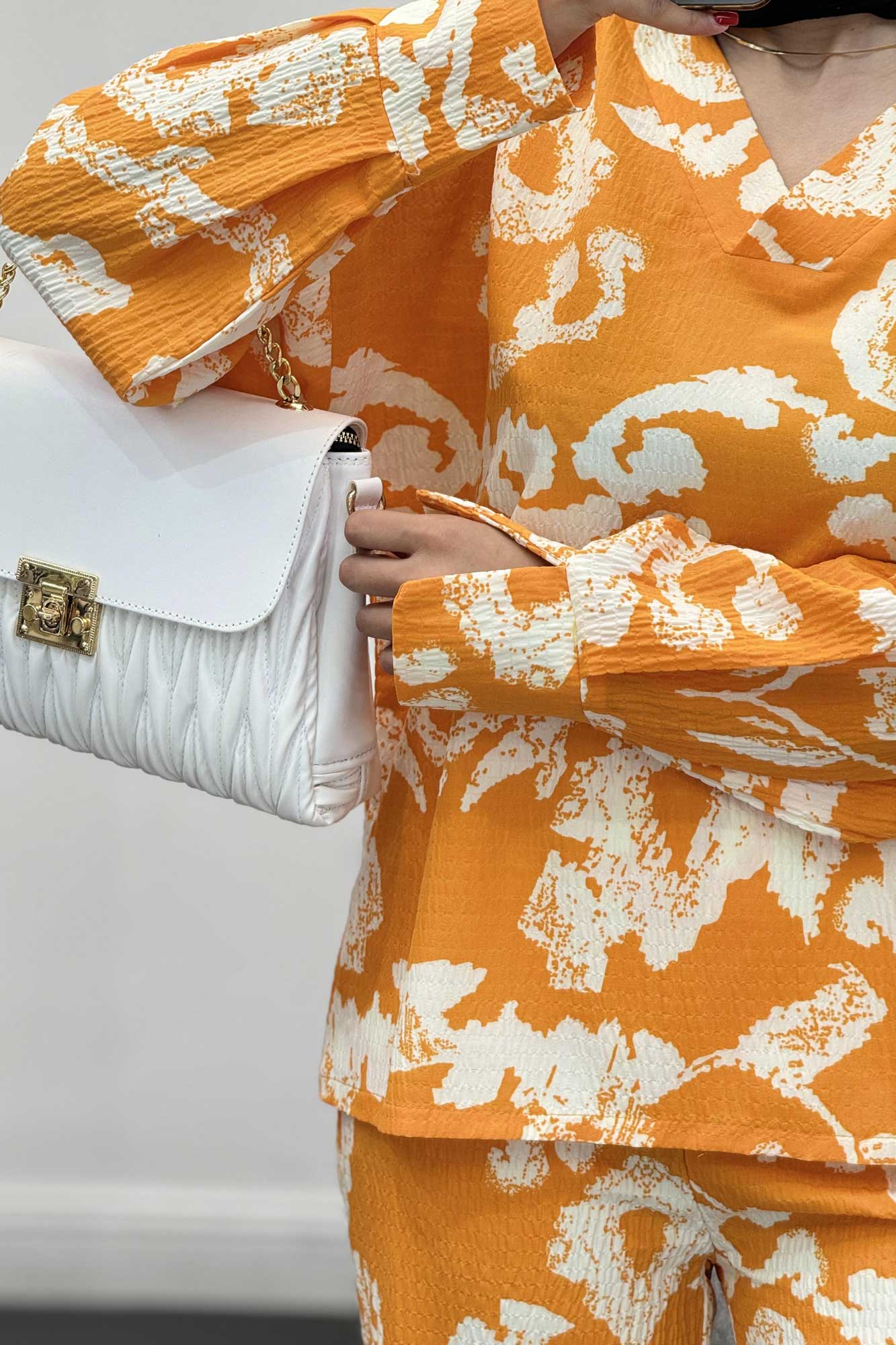 ست بلوز و شلوار یقه هفت کاملس