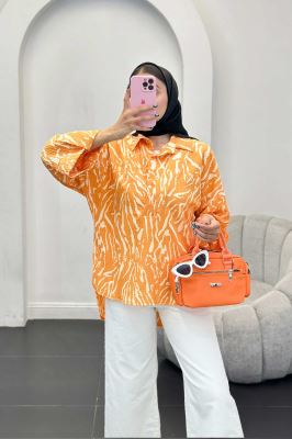 بلوز کاملس دو یقه پشت بلند