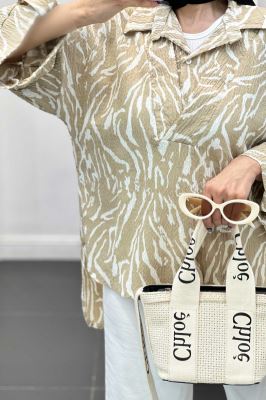 بلوز کاملس دو یقه پشت بلند