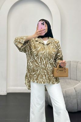 بلوز کاملس دو یقه پشت بلند