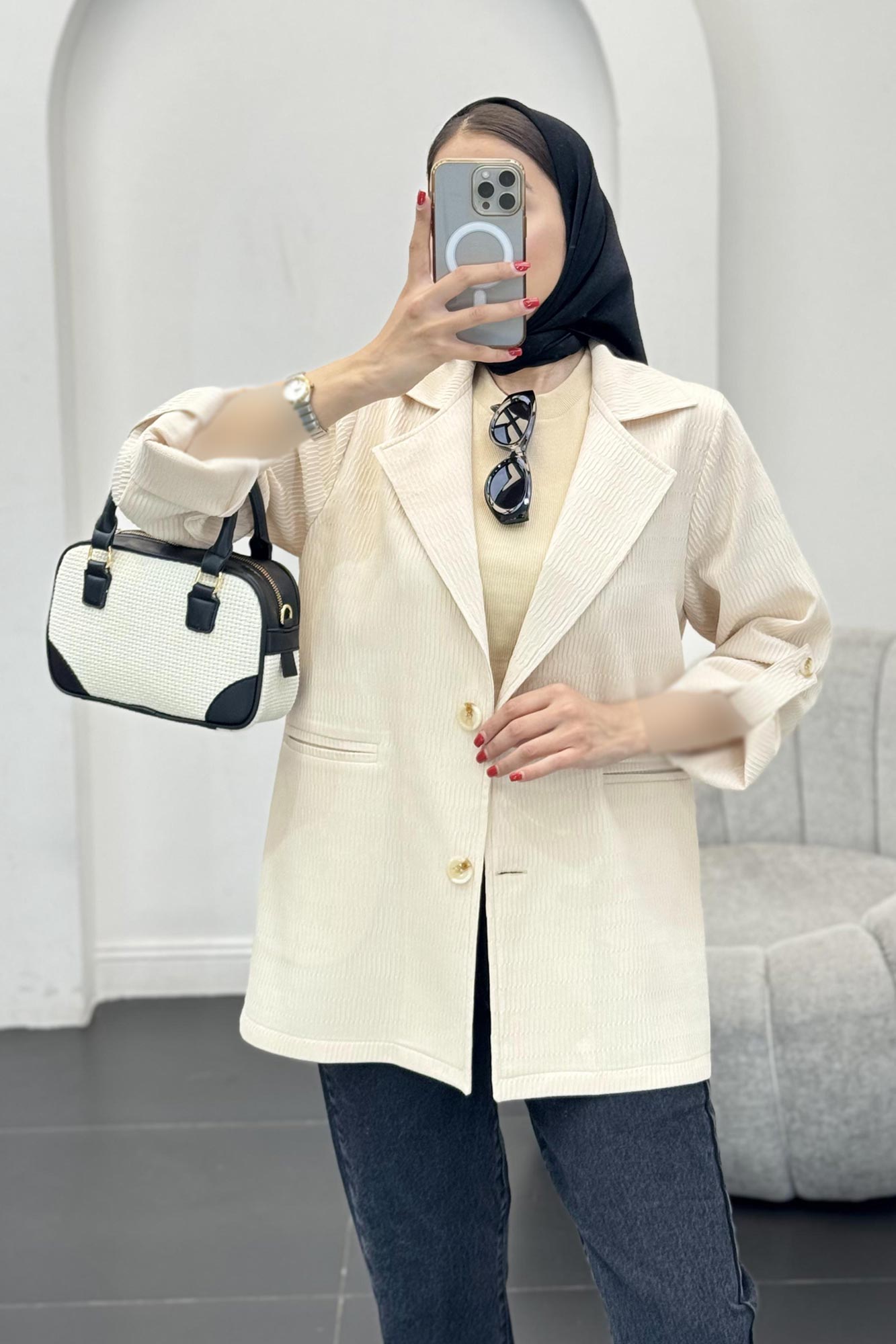 مانتو السا آستین پاگون ملبورن