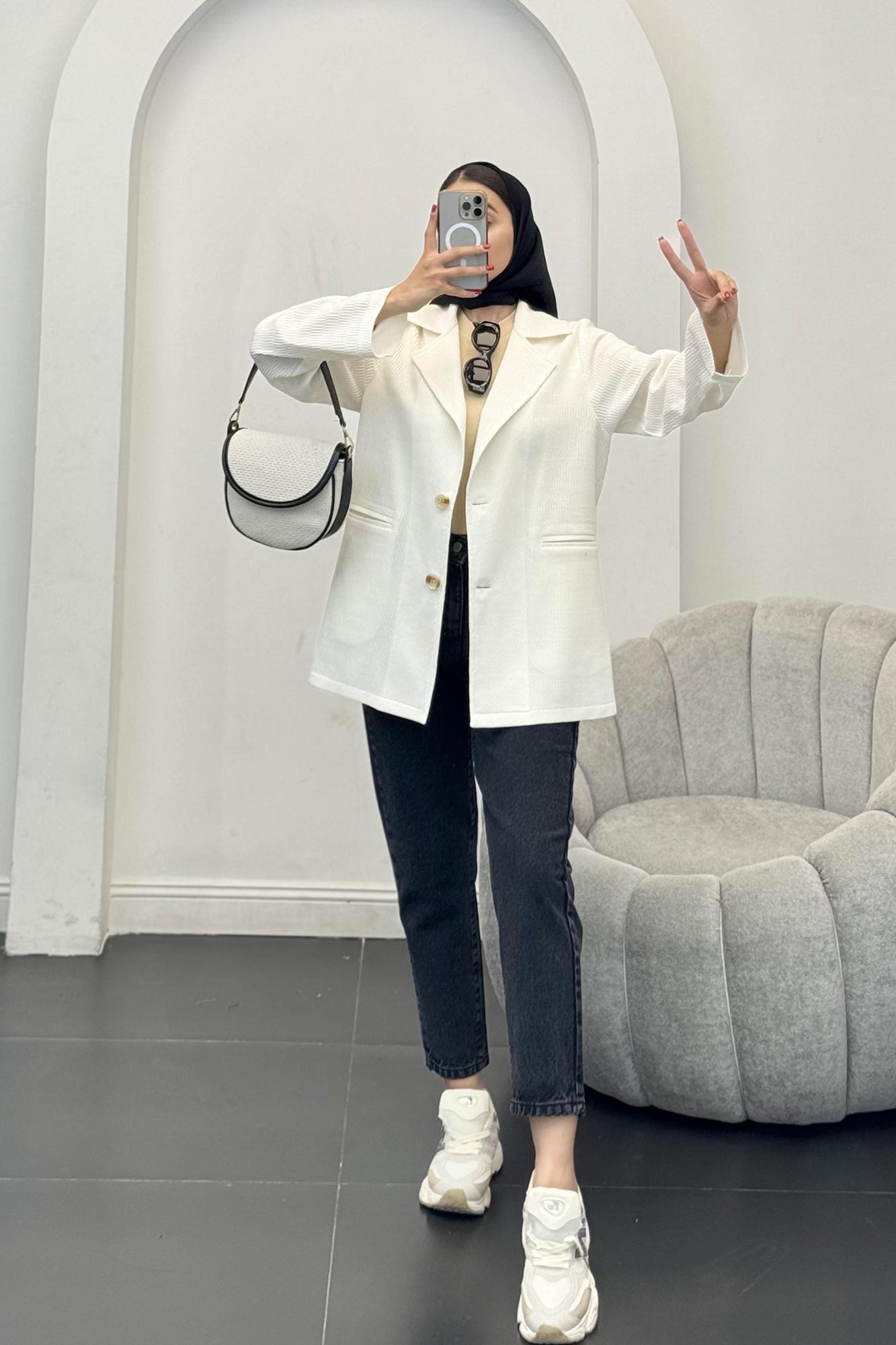 مانتو السا آستین پاگون ملبورن