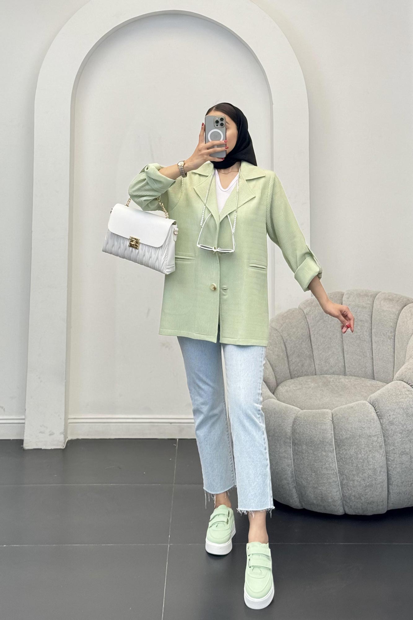 مانتو السا آستین پاگون ملبورن