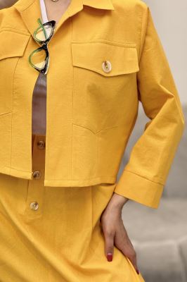 ست کت و دامن دو جیب تیتانیک